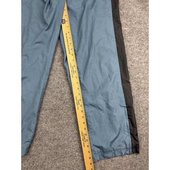 Nike Track Pants Womens Small Blue Black Wind Athletic Lined Elastic Waist - Picture 6 of 9